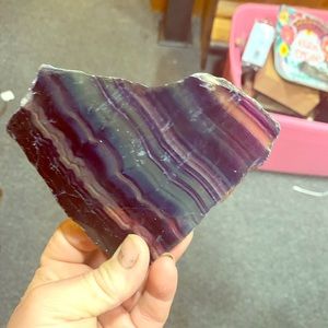 Heart shape Flourite slab
